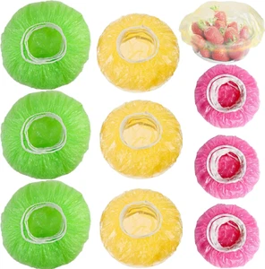 Elastic Food Storage Covers Reusable - Stretch Plastic Wrap Bowl Covers, 120PCS - Picture 1 of 7
