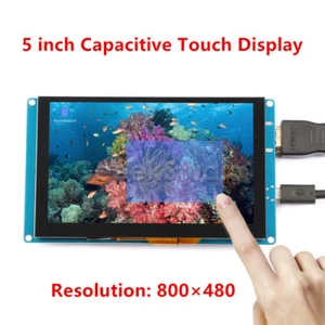 5 Inch 800*480 Capacitive Touch Screen LCD Display For Raspberry Pi 4B/3/2/B+/PC - Picture 1 of 12