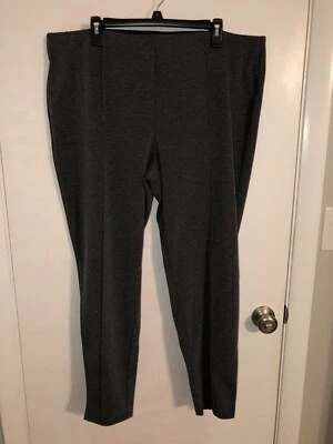 MINT Worthington Charcoal Gray Leggings Pants Women's Plus Size 2X Elastic Waist - Image 1 of 3