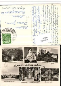 514101,Bayerische Königsschlösser König Ludwig II Adel Mehrbildkarte - Bild 1 von 1