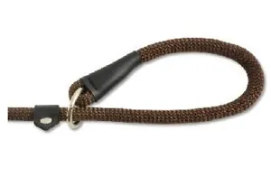 Ancol Timberwolf Deluxe Nylon Slip Lead Brown 1.5m x 12mm 682100 - Picture 1 of 3