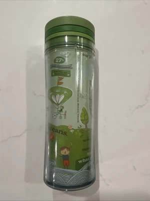 Starbucks Green 8oz Recycled Travel Tumbler Cup w/ Lid Save the Planet - Image 1 of 4