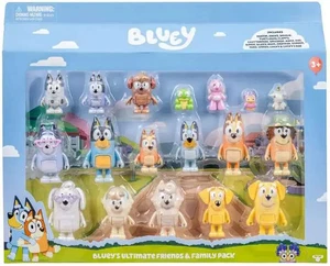 BLUEY Ultimate Freunde & Familie Spielzeug Figur Packung - Enthält 18 Figuren - Bild 1 von 2