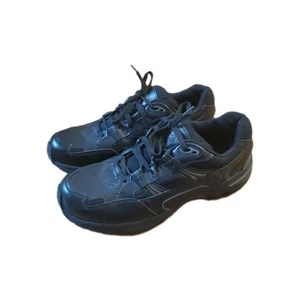 Zapatos deportivos clásicos de cuero negro Vionic para hombre talla 13 FUNCIONA PEQUEÑOS - Imagen 1 de 9