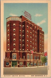 1938 Nuevo Brunswick, Nueva Jersey Postal Hotel Roger Smith Curteich Lino Sin Usar - Imagen 1 de 2