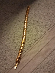 Gold Tone Magnetic Bracelet - Picture 1 of 3