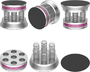 4Pcs Turntable Audio Isolation Feet Pad Spring Sand HiFi Speaker Floor Protector - Picture 1 of 9