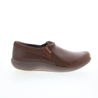 Alegria Duette Swirl Wind 女式棕色合成乐福鞋平底鞋 9 — 第 1/4 张图片