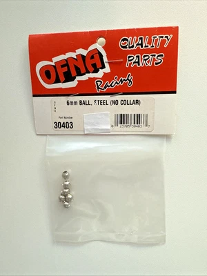 OFNA 30403 6mm BALL STEEL NO COLLAR  (6) PCS NEW OLD INVENTORY - Image 1 of 2