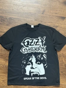OZZY OSBOURNE BLACK/WhiteT-SHIRT TRIBUTE HEAVY METAL SHIRT XX-Large 2XL - Picture 1 of 3