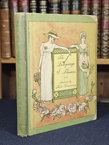 c1900 Language of Flowers Illustrated by Kate Greenaway COLOUR ILLUSTRATIONS - Picture 1 of 15