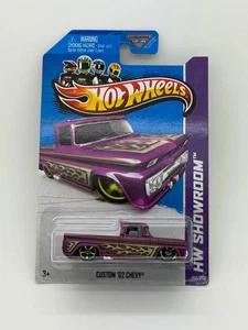 2013 Hot Wheels Custom '62 Chevy Purple Flames - HW Showroom #162/250 - Picture 1 of 1