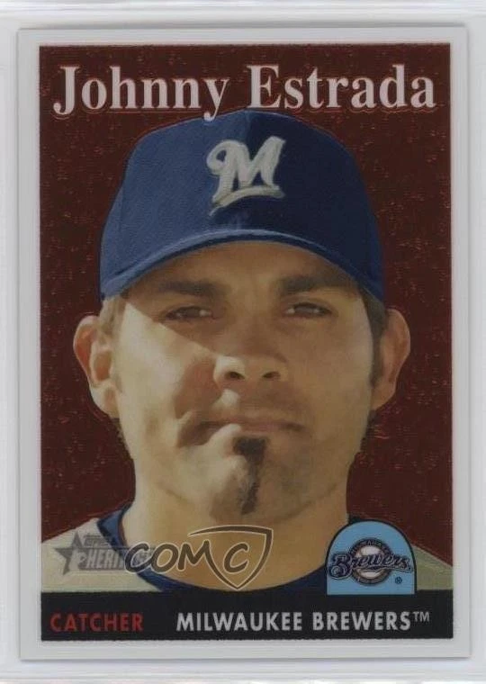 2007 Topps Heritage Chrome /1958 Johnny Estrada #THC27 - Image 1 of 2