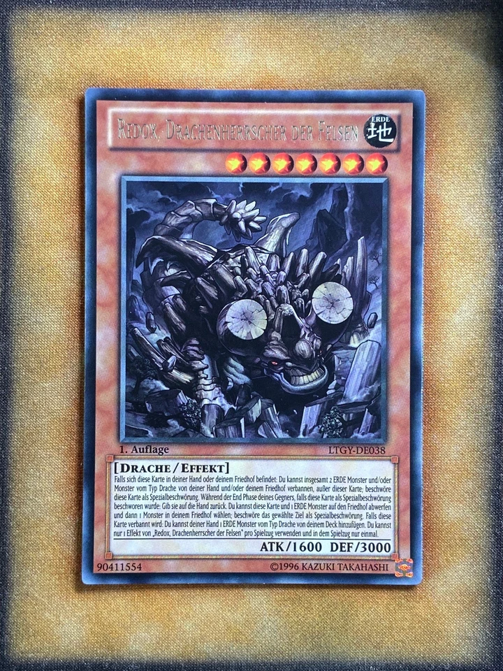 Yugioh Redox, Dragon Ruler of Boulders LTGY-EN038 Rare 1st Ed GERMAN NM - Image 1 of 1