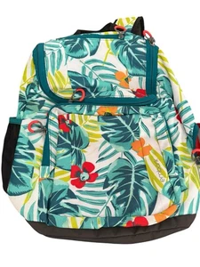 Embark Floral Large Jar Backpack Many Zip Pockets Adj Strap 18” X 17” - Picture 1 of 14