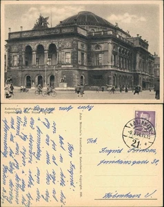 Postcard Kopenhagen København Theater The Royal Theatre 1954 - Picture 1 of 3