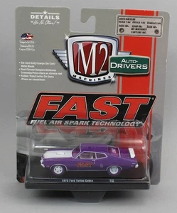 1:64 M2 Machines *AUTO-DRIVERS* 1970 Ford Torino Cobra *PURPLE CHASE CAR* - Picture 1 of 1