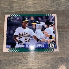 1995 Score Oakland Athletics Baseball Card #441 Rickey Henderson ~ A9