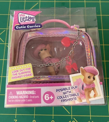 REAL LITTLES Cutie Carries Chihua Posable Cachorro Portador y Moda Foto 1 de 4