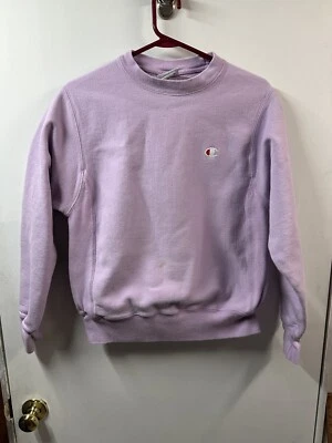 Champion tejido inverso para mujer pequeña ropa deportiva pulóver sudadera deletreada Foto 1 de 4