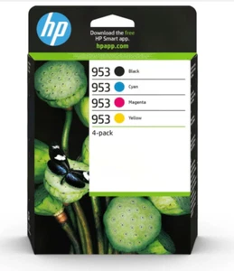 HP 953 4 Pack Ink Cartridges Genuine Original - Brand New EXP June 2026 6ZC69AE - Afbeelding 1 van 1