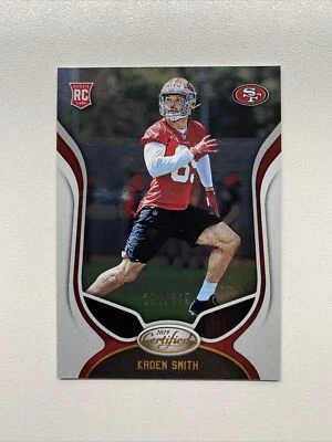 Kaden Smith 2019 Panini CertIfied Rookie /399 49ers Giants Stanford 176 RC - Image 1 of 2