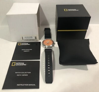 Reloj Hombre Egana NG741GOMK National Geographic World Traveler Sierra II Naranja Foto 1 de 4