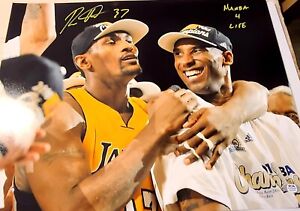 Ron Artest/Metta World Peace Signed Los Angeles Lakers 16X20 PHOTO  PSA KOBE 