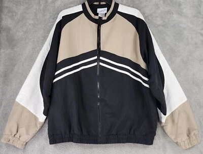 Jaqueta Irvine Park Masculina Grande Multicolorida Zíper Manga Longa Vintage Quebra-Vento - Imagem 1 de 4