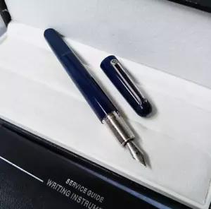 Pluma Estilográfica Serie Imán Alto Grado Azul - Clip Plateado M Nuevo en Caja Sin Caja - Imagen 1 de 4