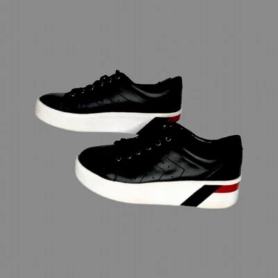 Zapatillas Tony Marc Fisher LTD Cuero Negro Talla Mujer 8 1.75" Plataforma Foto 1 de 4