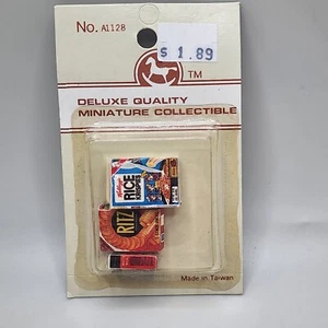 1:12th Miniature Collectible Rice Krispies, Ritz, & Matzo Meal vintage  - Picture 1 of 6