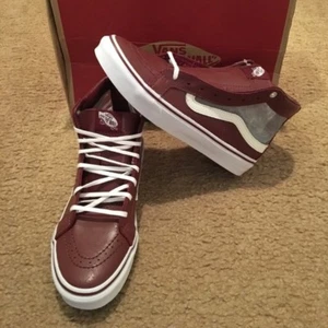 NEW Mesh SK8Hi Slim Cutout Vans Port/True White VN0004KZISV Womens 5.5 - Picture 1 of 4