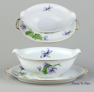 Gravy Boat con vassoio, ottime condizioni! Sango, Viola, Viola, Giappone - Foto 1 di 4