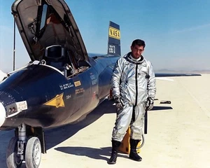 New 8x10 Photo: USAF Major Michael J. Adams, 1st American Space Mission Fatality - Picture 1 of 1