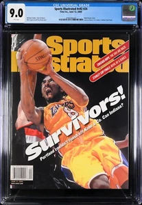 2000 Newsstand Sports Illustrated Basketball Kobe Bryant "Survivors!" CGC 9.0 - Picture 1 of 2