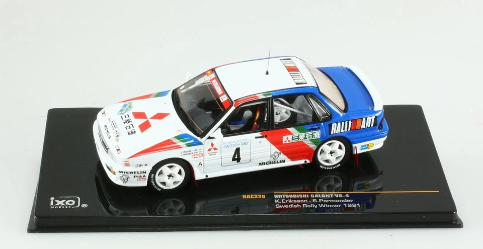 Mitsubishi Galant VR-4 #4 Eriksson Parmander Swedish Rally Win 1991 IXO RAC220 - Image 1 of 1