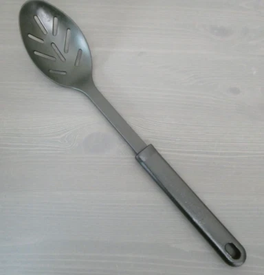 Calphalon Black Nylon Slotted Spoon Cooking Serving Utensil Heat Resistant 400° - Image 1 of 4