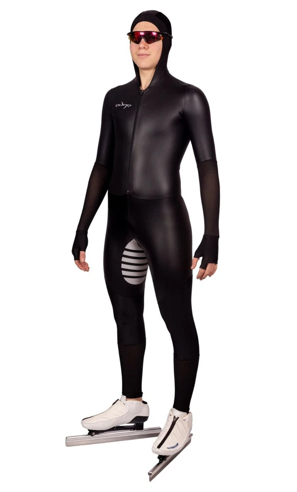 Edge Long Track speed skating suit SKINSUIT rubber Speedsuit black - Image 1 of 4