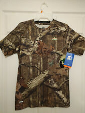 NEW Starter Mossy Oak Fitted T-Shirt Brown Camo Breakup Infinity Size M(38/40)