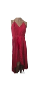 Nasty Gal Red Maxi Dress High Low  - Picture 1 of 6