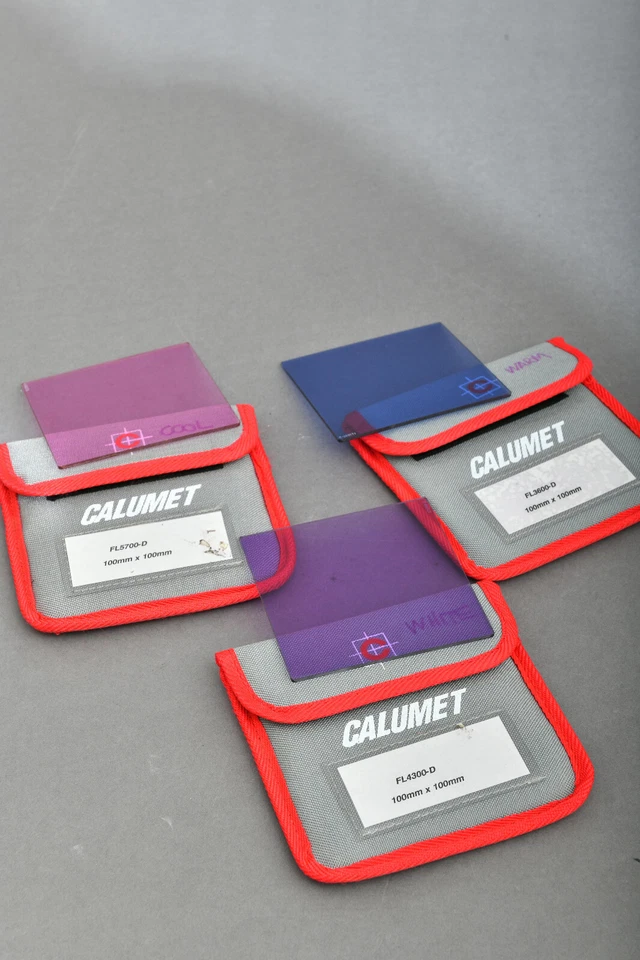 Calumet 4X4" Resin Fluorescent Color Conversion Filter Set 100X100mm w/pouches - Image 1 of 1