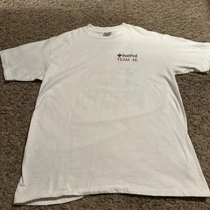 Vintage Hanes Beefy T-Shirt Mens XL 46-48 90s Single Stitch Graphic Eagle Sunfed - Picture 1 of 7