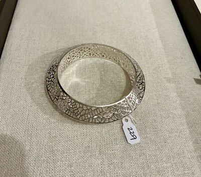 Silpada Laser Cut Sterling Silver Statement Bangle Bracelet  - Image 1 of 3
