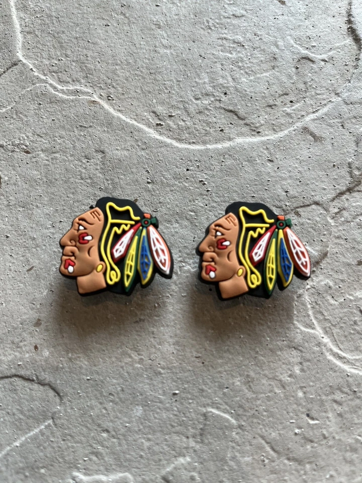 Подвески для хоккейной обуви сабо Chicago Blackhawks НХЛ - Изображение 1 из 1