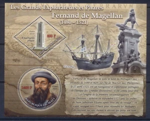 Explorers & Lighthouses Magellan sailing ship s/s MNH #ML1012 - Picture 1 of 1