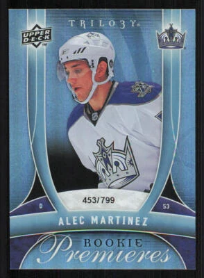 2009-10 Upper Deck Trilogy #137 Alec Martinez RC /799 - Image 1 of 2