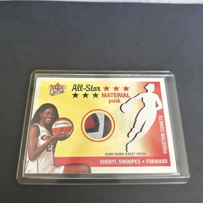 2003 Ultra WNBA Sheryl Swoopes All Star Game Worn Logo Jersey Patch #33/100 - Image 1 of 4