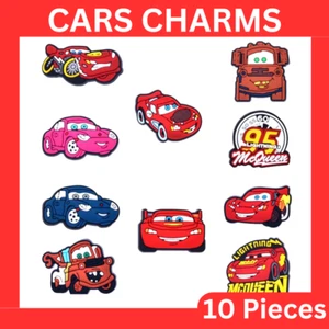 Cars | von Pixar Charms für Crocs Schuhe (Set 10 Stück) Lightning McQueen - Bild 1 von 3
