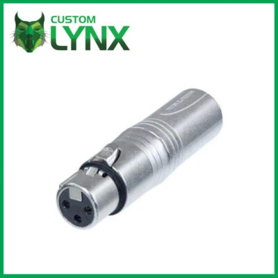 Adaptador Neutrik NA3FMX. Adaptador de fase inversa. Interruptor XLR macho a hembra PRO XLR